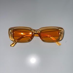 Orange Rectangular Sunglasses 🍊